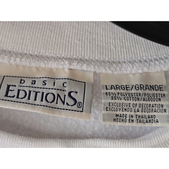 Vintage Basic Editions L Fabulous Harvest Teddy Bears Jumping Sweatshirt 90s 80s - Picture 5 of 6